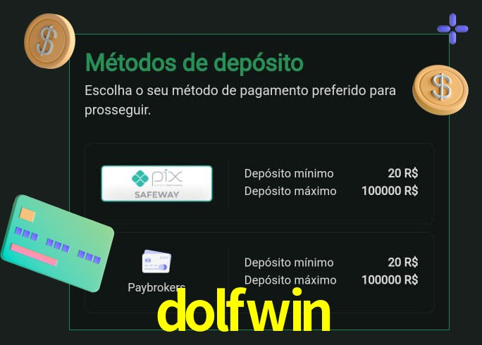 O cassino dolfwin oferece uma grande variedade de métodos de pagamento